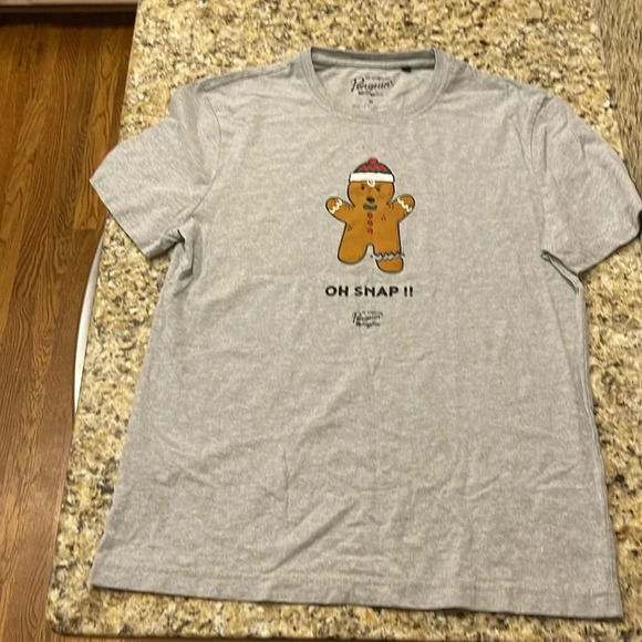 Original Penguin Oh Snap Gingerbread Christmas t-shirt size M - Picture 1 of 5